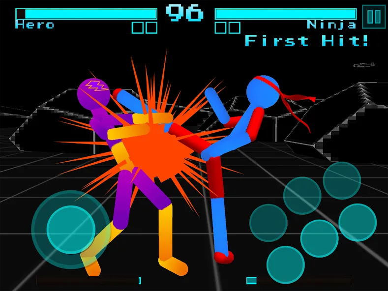 Stickman Fighting Neon Warrior  [МОД Бесконечные деньги] Screenshot 5