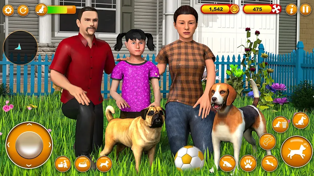 Pet Dog Family Adventure Games  [МОД Menu] Screenshot 1