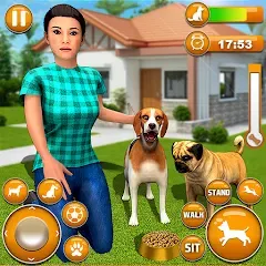 Взлом Pet Dog Family Adventure Games  [МОД Menu] - полная версия apk на Андроид