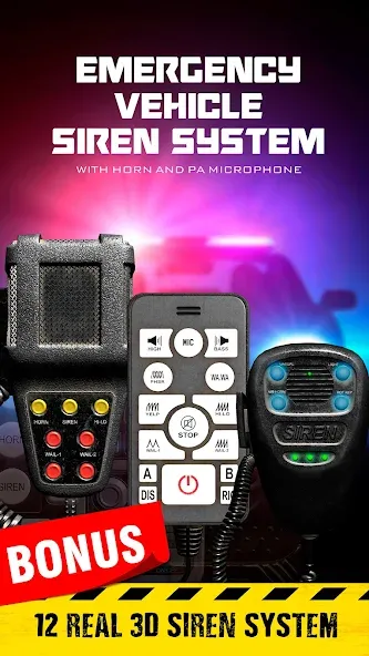 Siren sounds set: siren system  [МОД Unlimited Money] Screenshot 1