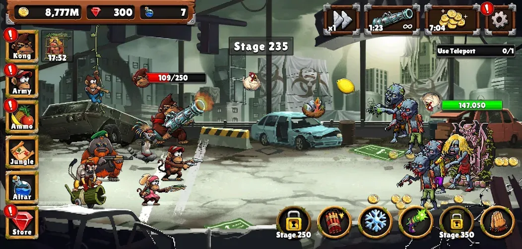 Apes vs. Zombies  [МОД Все открыто] Screenshot 3