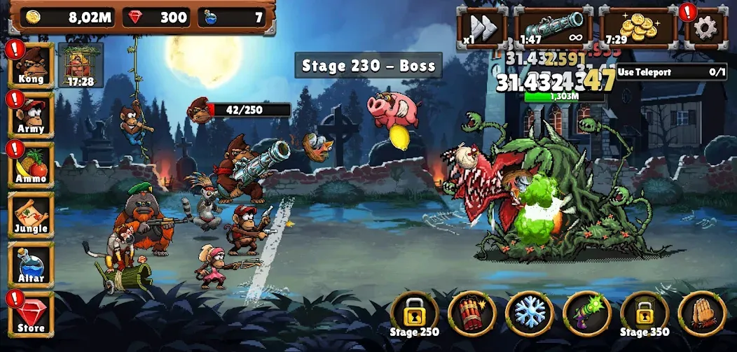 Apes vs. Zombies  [МОД Все открыто] Screenshot 4