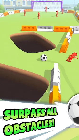 Crazy Kick! Fun Football game  [МОД Бесконечные монеты] Screenshot 4