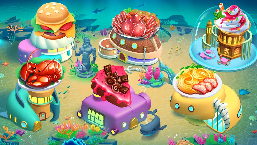 Cooking Aquarium - A Star Chef (Кукинг Аквариум)  [МОД Unlimited Money] Screenshot 1