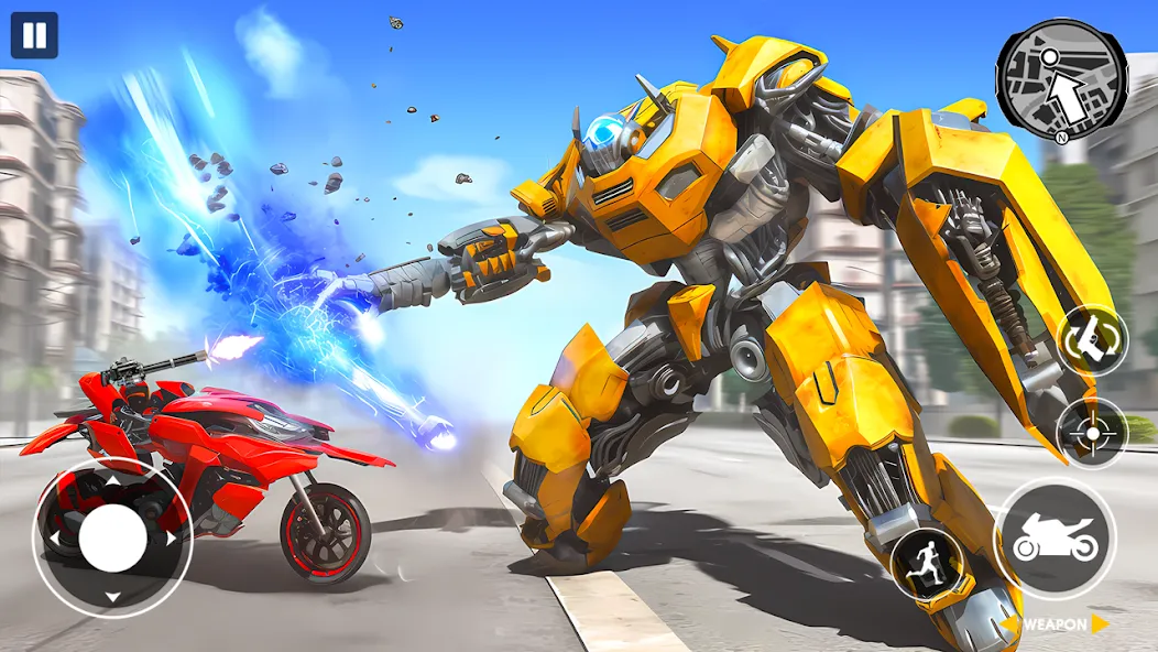 Real Robot Bike Transform Game  [МОД Mega Pack] Screenshot 4