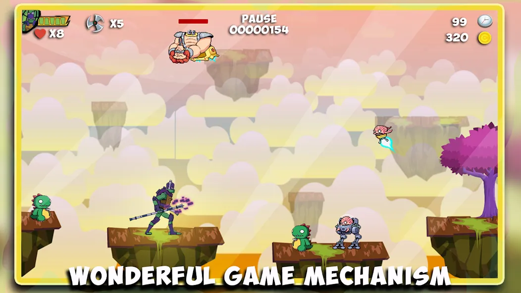 The turtle adventur ninja hero  [МОД Unlimited Money] Screenshot 4