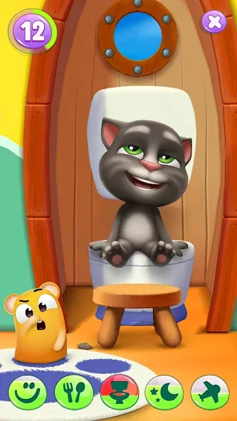 My Talking Tom 2  [МОД Бесконечные монеты] Screenshot 3