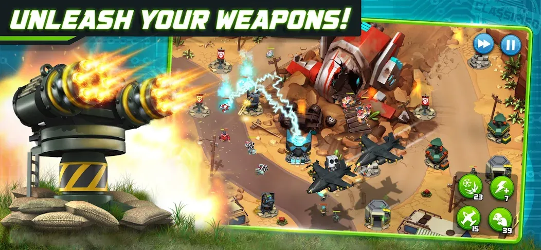 Alien Creeps - Tower Defense (Эйлиен Крипс ТД)  [МОД Menu] Screenshot 1