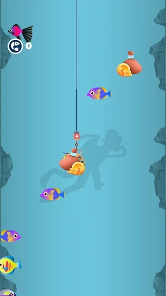 Idle Furry Fishing!  [МОД Бесконечные деньги] Screenshot 2