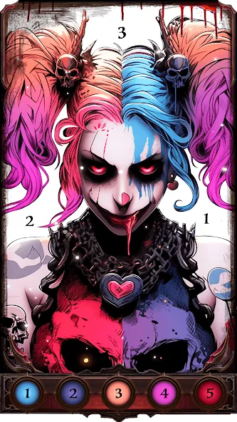 Dark, Horror Color by Number  [МОД Unlimited Money] Screenshot 4