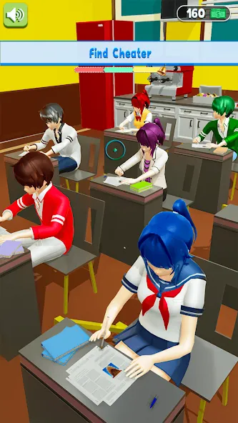 Anime School Teacher Simulator  [МОД Unlocked] Screenshot 4