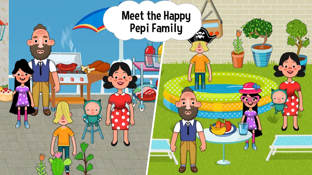 Pepi House: Happy Family (Пепи Хаус)  [МОД Все открыто] Screenshot 5