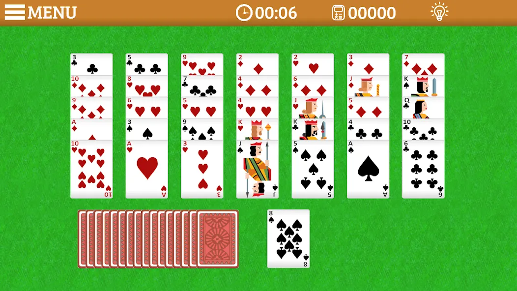 Golf Solitaire Multi CardsGame (Гольф Солитер Мульти КардсГейм)  [МОД Бесконечные монеты] Screenshot 2