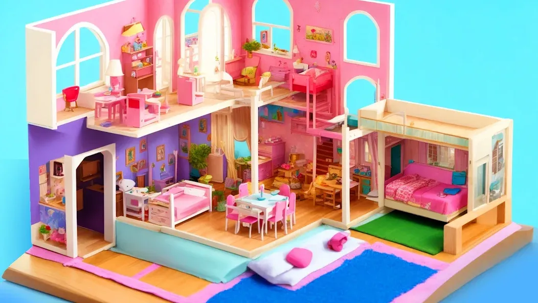 Doll House Design: Girl Games (Долл Хаус Дизайн)  [МОД Все открыто] Screenshot 3