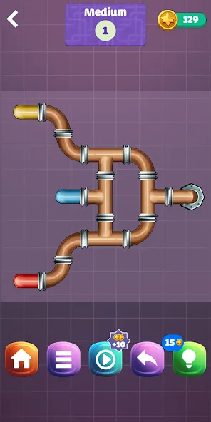 Pipe Puzzle Connect (Пайп Пазл Коннект)  [МОД Много монет] Screenshot 2