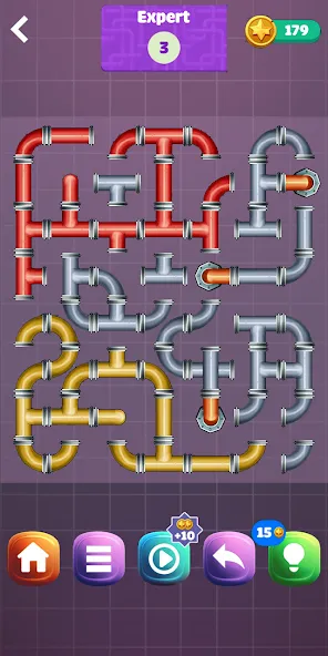 Pipe Puzzle Connect (Пайп Пазл Коннект)  [МОД Много монет] Screenshot 5