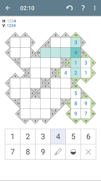 Kakuro (Cross Sums)  [МОД Unlimited Money] Screenshot 2