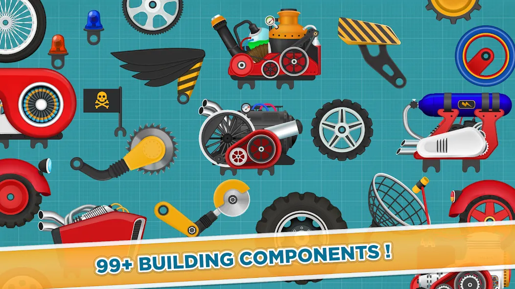 Car Builder & Racing for Kids  [МОД Бесконечные монеты] Screenshot 5