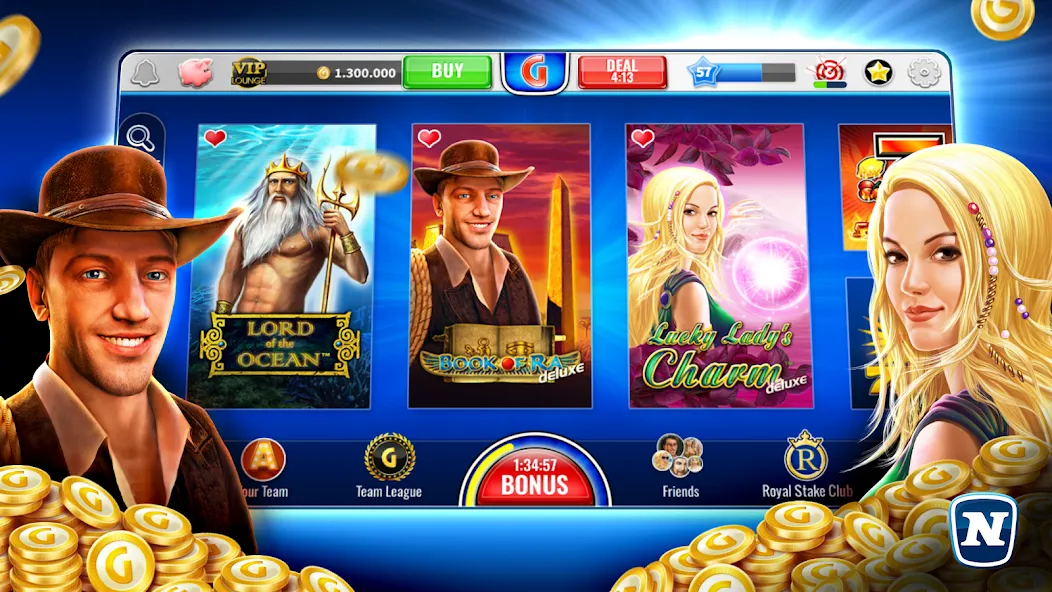 Gaminator Online Casino Slots  [МОД Все открыто] Screenshot 1