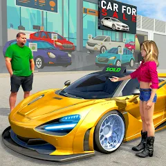 Скачать взломанную Car Dealership Car Saler (Драйвинг Скул Сити Кар Геймс)  [МОД Много денег] - полная версия apk на Андроид