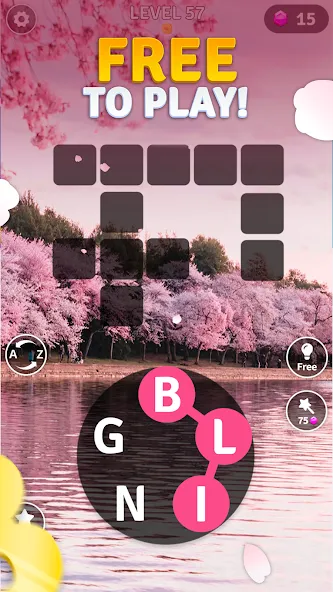 Word Breeze - Earn Bitcoin (Уорд Бриз)  [МОД Все открыто] Screenshot 3