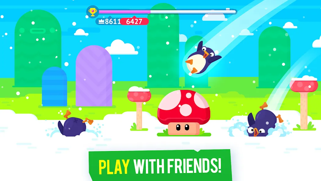 Bouncemasters: Penguin Games (Баунсмастерс)  [МОД Все открыто] Screenshot 3