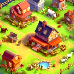 Скачать взлом Country Valley Farming Game (Парадайз Хей Фарм Айленд)  [МОД Unlimited Money] - стабильная версия apk на Андроид