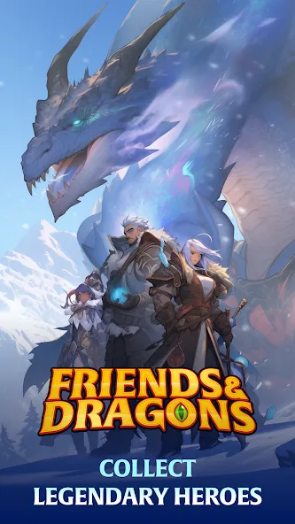 Friends & Dragons - Puzzle RPG  [МОД Много монет] Screenshot 1