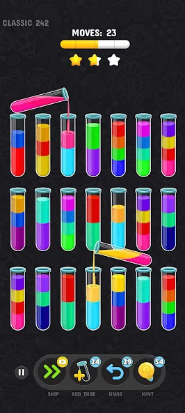 Color Water Sort Puzzle Games (Цветные игры сортировки воды)  [МОД Бесконечные деньги] Screenshot 1