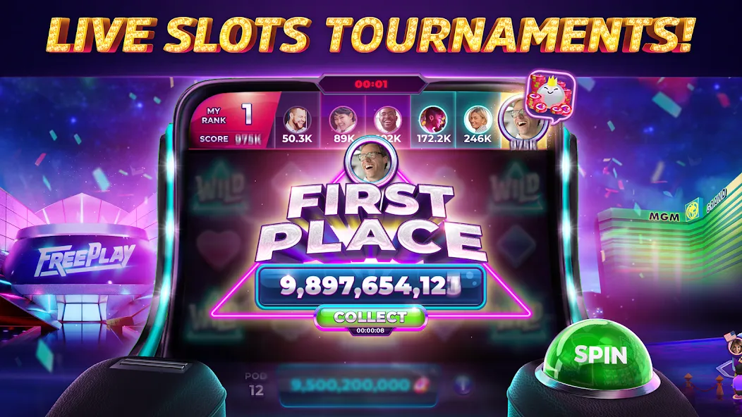 POP! Slots™ Vegas Casino Games  [МОД Много денег] Screenshot 3