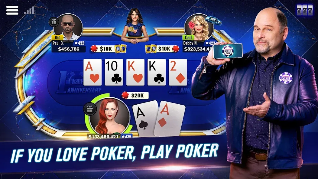 WSOP Poker: Texas Holdem Game (ВСОП Покер)  [МОД Menu] Screenshot 1