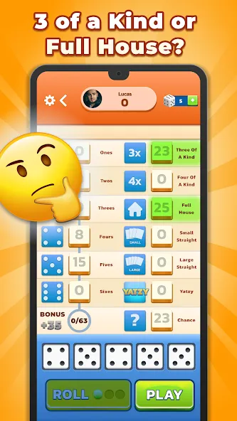 Yatzy - Fun Classic Dice Game (Ятзи)  [МОД Много монет] Screenshot 4