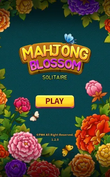 Mahjong Blossom Solitaire  [МОД Unlimited Money] Screenshot 1