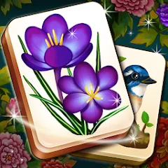 Скачать взломанную Mahjong Blossom Solitaire  [МОД Unlimited Money] - последняя версия apk на Андроид