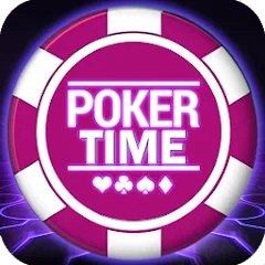 Скачать взломанную Poker Time- Pulsa Texas Holdem (Покер Тайм)  [МОД Unlocked] - полная версия apk на Андроид