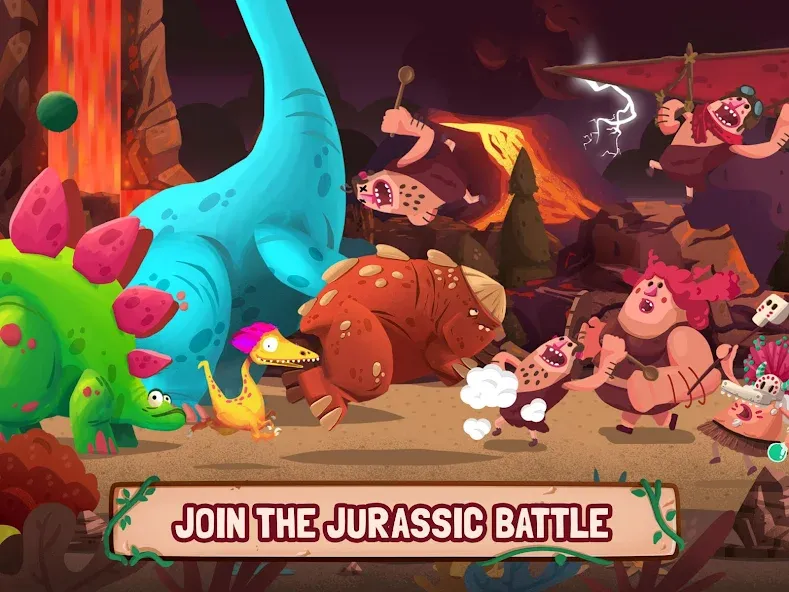 Dino Bash: Dinosaur Battle (Дино Баш)  [МОД Unlimited Money] Screenshot 5