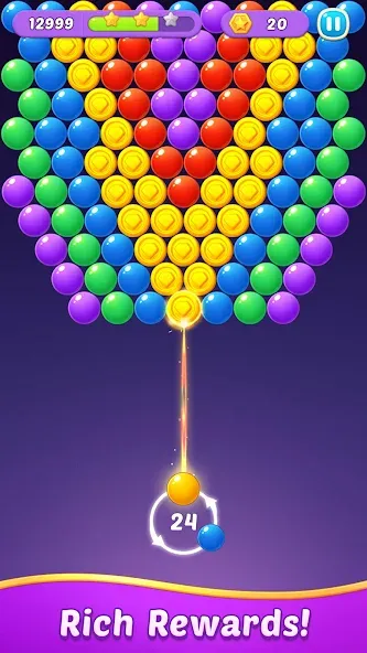 Bubble Shooter Gem Puzzle Pop (Бабл Шутер Драгоценный камень)  [МОД Меню] Screenshot 5