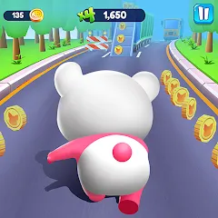 Скачать взлом Piggy Panda Run: Fun Game  [МОД Меню] - последняя версия apk на Андроид