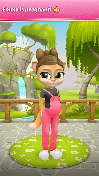 Pregnant Talking Cat Emma  [МОД Menu] Screenshot 1