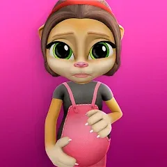 Взлом Pregnant Talking Cat Emma  [МОД Menu] - последняя версия apk на Андроид