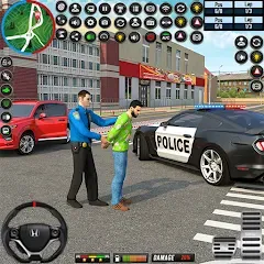 Скачать взлом City Police Car Driving Games  [МОД Unlimited Money] - стабильная версия apk на Андроид