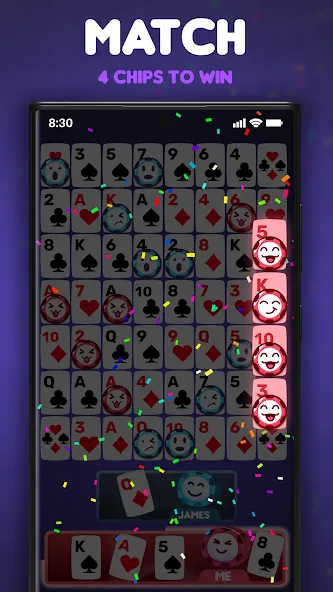 One-Eyed Jack: Card game (Сиквенс)  [МОД Бесконечные монеты] Screenshot 5