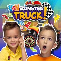 Скачать взломанную Monster Truck Vlad & Niki  [МОД Много денег] - стабильная версия apk на Андроид