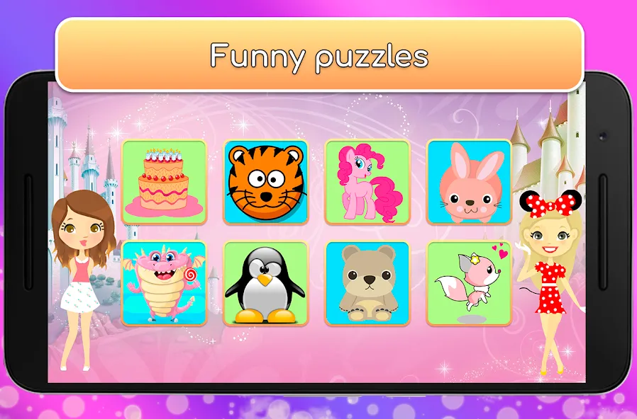 Kids Games for Girls. Puzzles  [МОД Меню] Screenshot 2