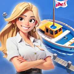 Взлом Idle Seafood Market -Tycoon (Айдл Сифуд Маркет)  [МОД Mega Pack] - последняя версия apk на Андроид