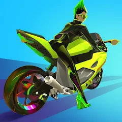 Скачать взломанную Wild Wheels: Bike Racing (Уайлд Вилз)  [МОД Бесконечные деньги] - стабильная версия apk на Андроид