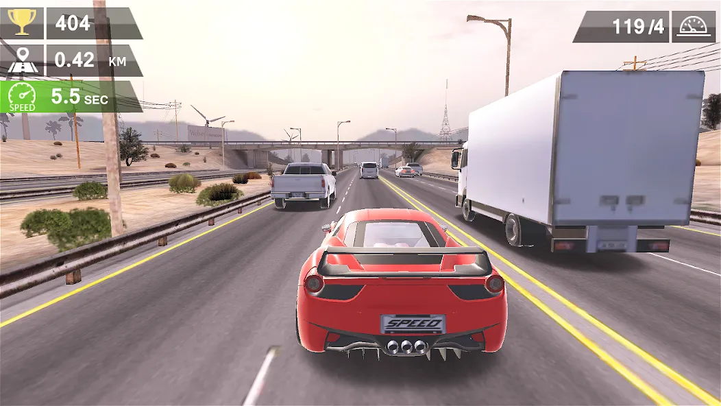 Racing Traffic Car Speed  [МОД Много монет] Screenshot 3