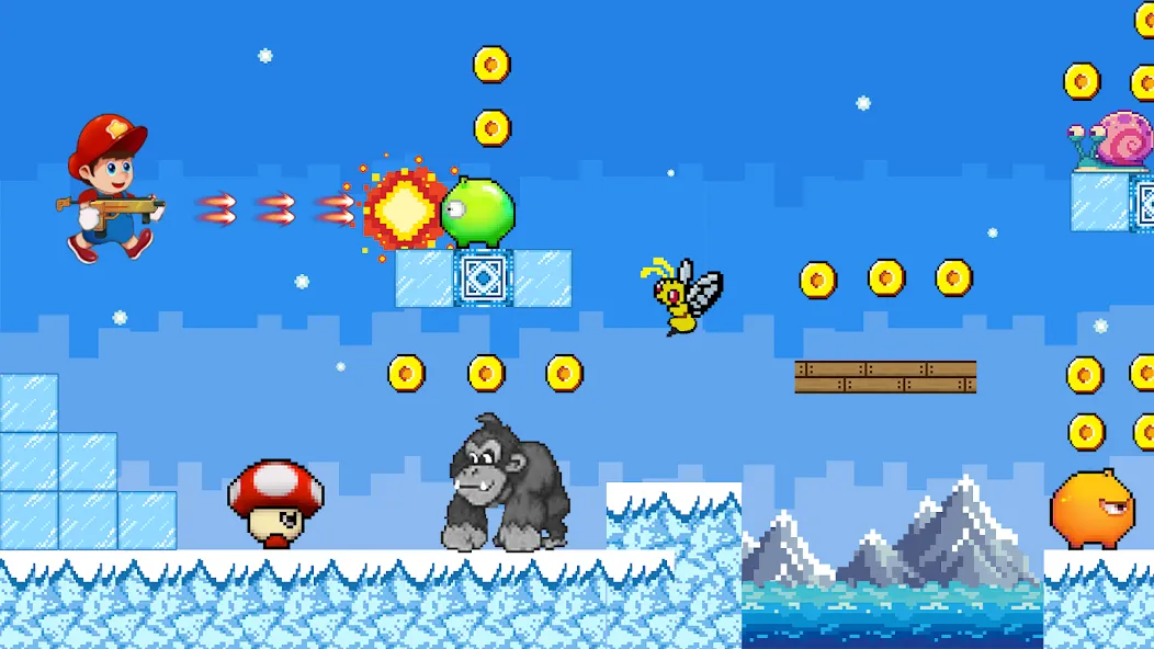 Super Mano : Adventure Jump (упер кэт ган)  [МОД Unlocked] Screenshot 5