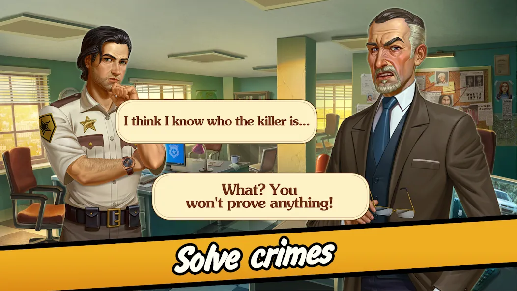 Solitaire Crime Stories  [МОД Бесконечные монеты] Screenshot 4