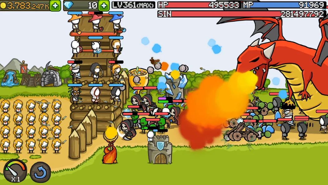 Grow Castle - Tower Defense (Гроу Касл)  [МОД Unlimited Money] Screenshot 3